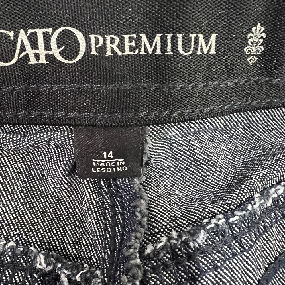 womens CATO premium stretch straight leg size 14 blue jean - Picture 6 of 13